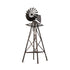 Garden Windmill 120cm Metal Ornament Outdoor Decor Wind Mill Bronze